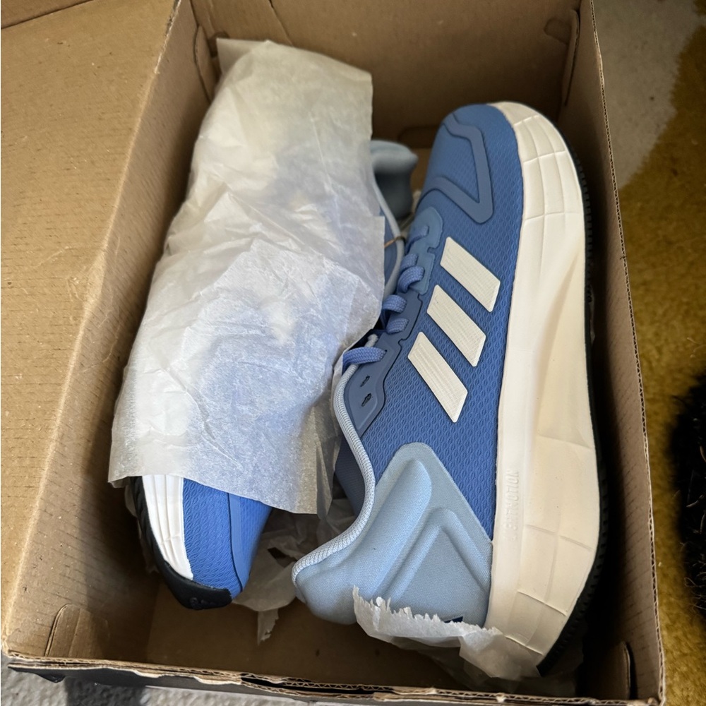 Adidas Durango 10 Light Blue and White Running Shoes - Picture 4 of 4